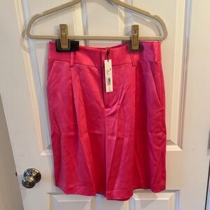 NWT! Alice + Olivia Pink “Eric” Bermuda Shorts